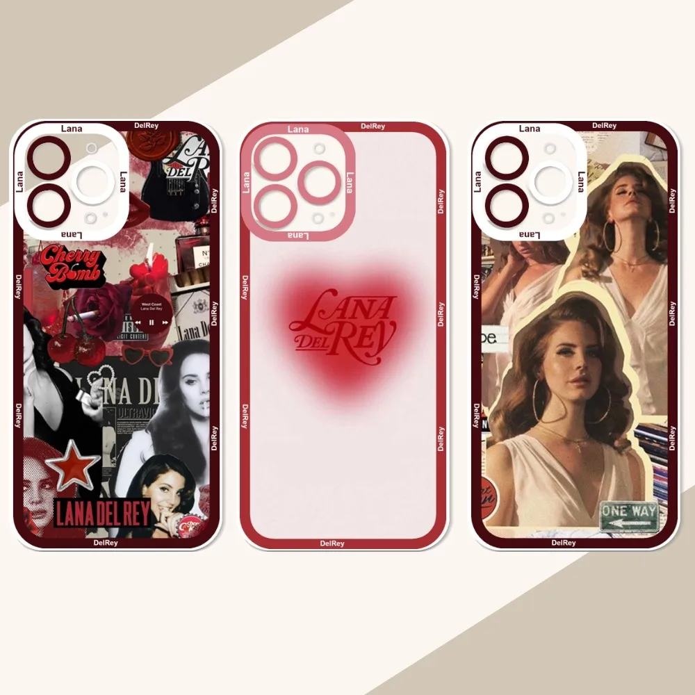 L-Lana Del Rey singer  Phone Case For iPhone 12 11 13 14 Pro Max XR XS Max X SE2020 7 8 Plus Case