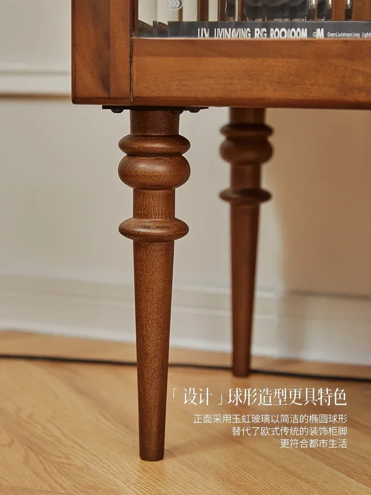 Simple Small Apartment Side Cabinet French Designer Furniture Living Room and Kitchen Locker Chest of Drawers