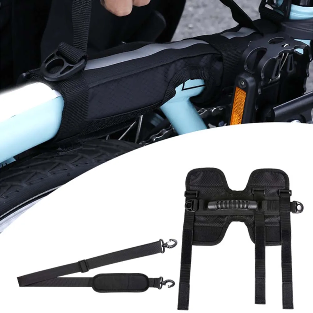 

Складные велосипедные ремни, ручки и плечевые ремни, портативная и легкая рама для переноски, плечевой ремень, аксессуары для велоспорта