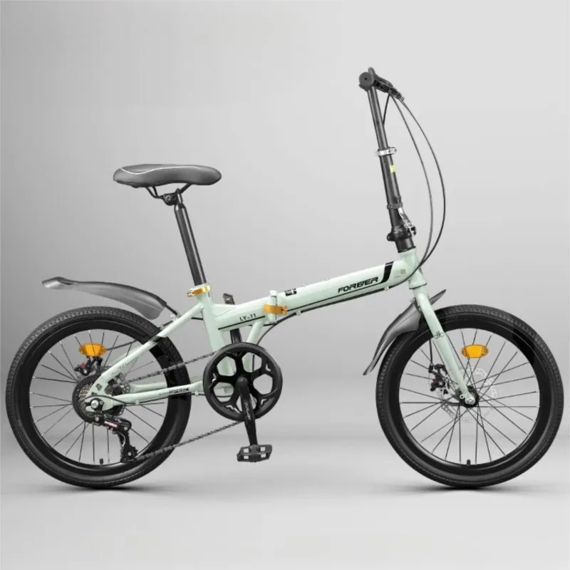 ZHIO-Convenient Folding Bike for Men and Women Variable Speed Bicycle Walk to Work Commuting Student  Car Camping 20 Inch