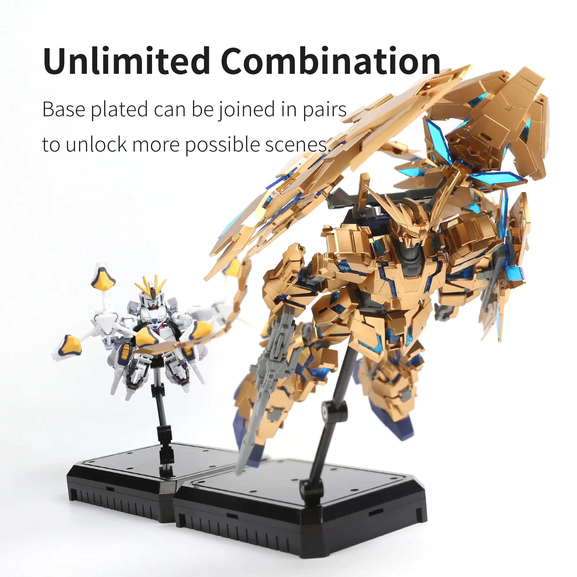 DAPIAE UMS-01 DIY Universal Model Display Bracket Hobby Models Tool ABS Plastic Assembly Bracket Invisible CR Black White