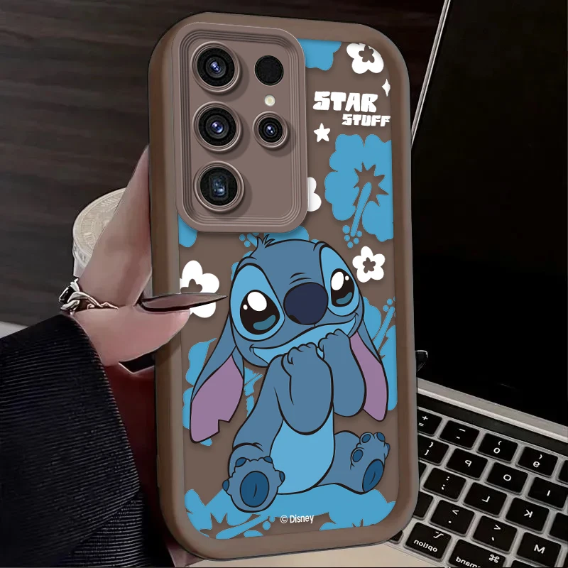 ديزني الكرتون غرزة الحال بالنسبة لسامسونج غالاكسي S24 S25 S23 الترا S22 S21 زائد FE A36 A56 A26 A16 A06 A15 A25 A35 A55 5G غطاء