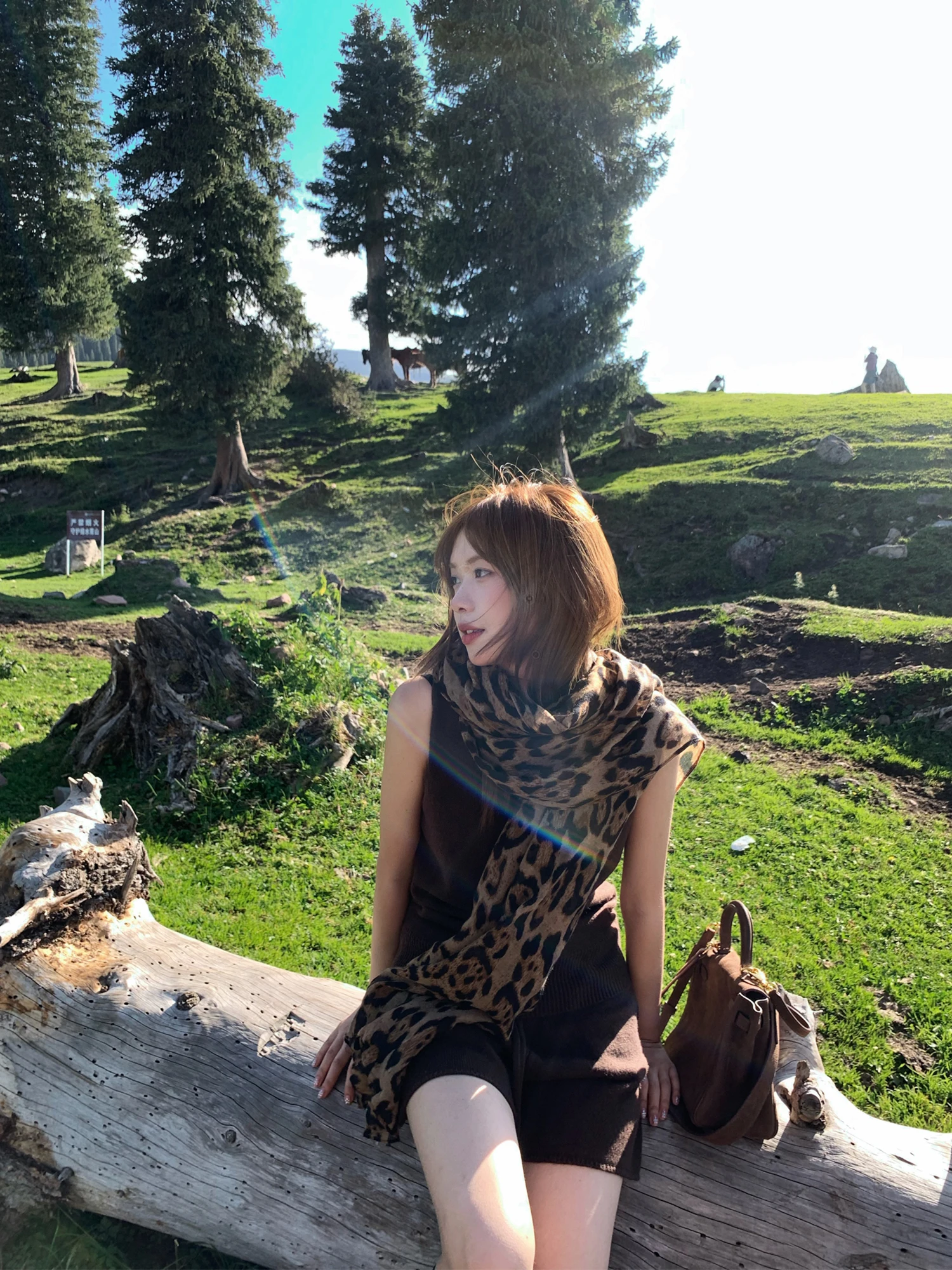 

Осенний модный комплект: вязаный жилет и шорты из шерстяной смеси в стиле Бритни, универсальный повседневный дизайн со средней талией и шнурком, дышащий материал.