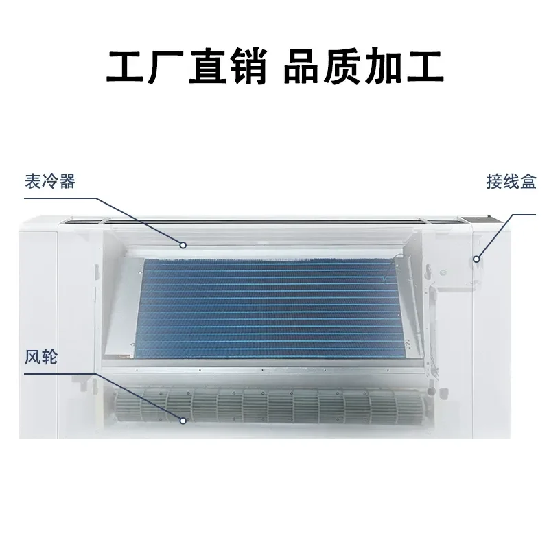 For Vertical Surface Mounted Fan Coil for European Wall Mounted Water Air Conditioner Dual Purpose DC Brushless Motor Ultra