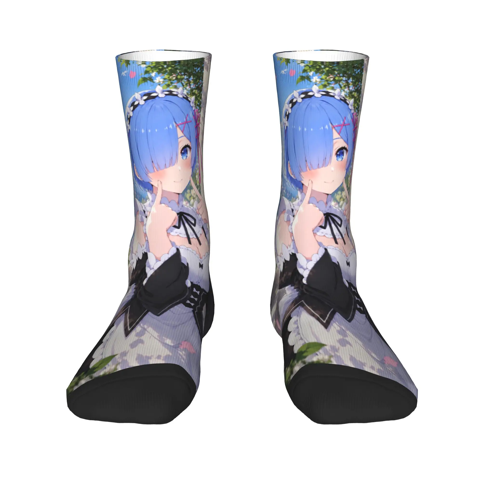 Anime Re Life In A Different World From Zero Rem Stockings Anti Slip Couple Socks Comfortable Autumn Fashion Socks