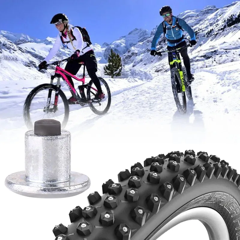 Universal Bike Snow Spikes Tire Cleats Universal Bicycle Winter Car Wheel Tire Studs Winter Anti-Slip Stud Auto Motorcycle