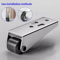 Movable directional wheel, solid simple fixed roller, table foot, mini mobile roller, flexible, silent anti-wear wheel, roller