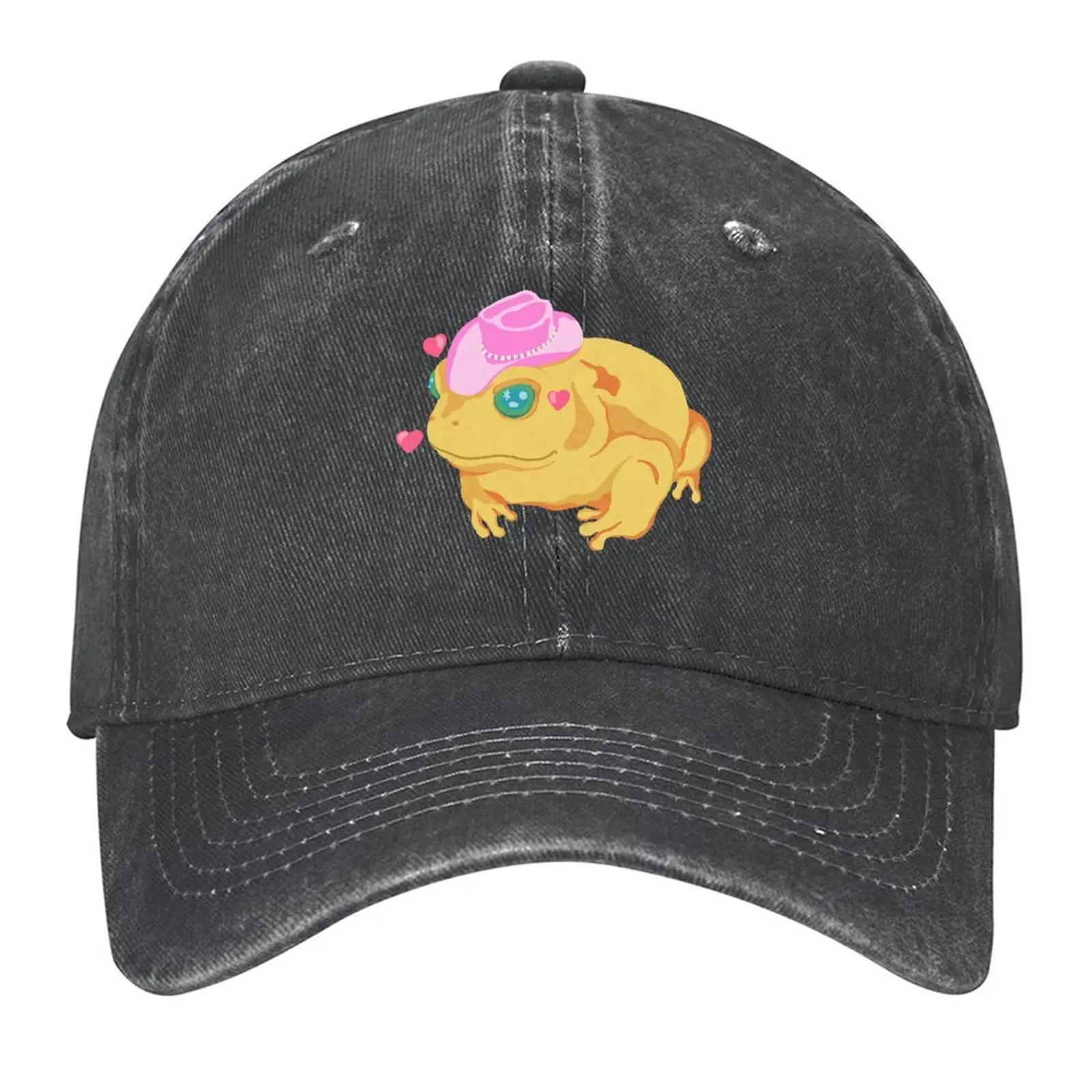 

Yee Haw Frog Baseball Cap Icon derby hat birthday Sunscreen Mens Caps Women's