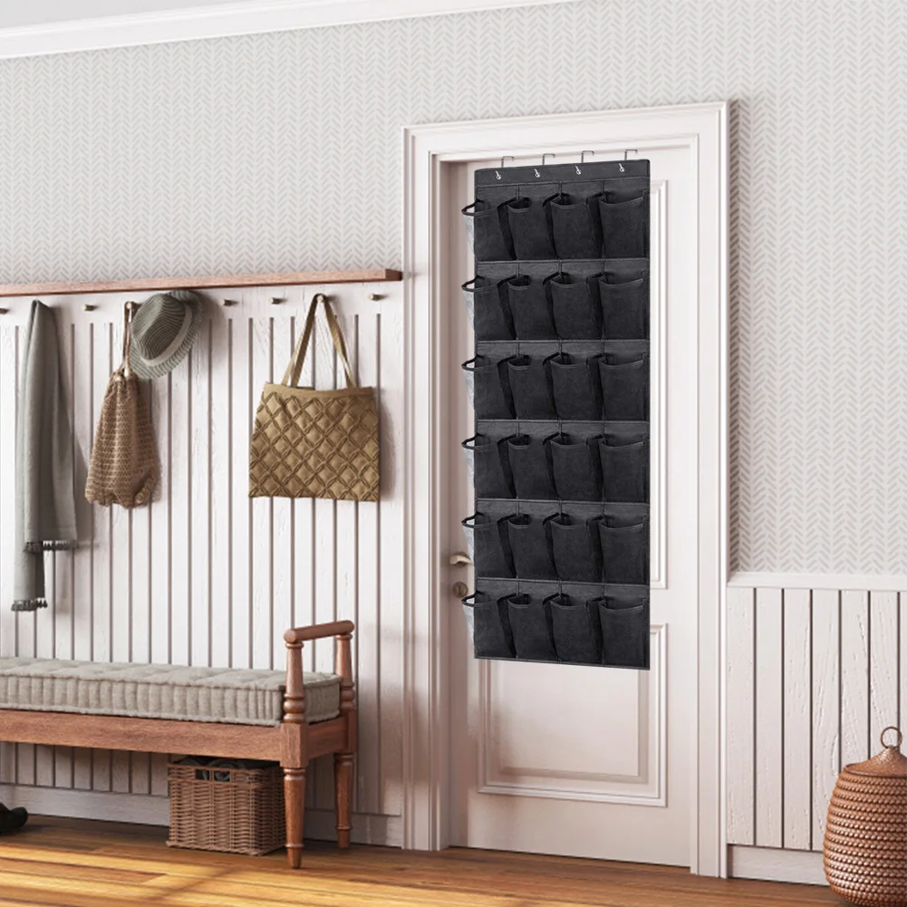 

2Pcs Over The Door Shoe Organizer Shoe Storage Organizer 24 Pockets Mesh Shoes Organizer Space Saving Heavy Duty for Large Shoes