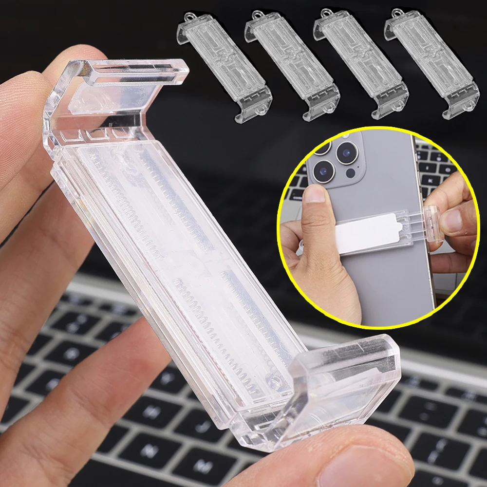 

1/3 шт. регулируемый задний зажим для телефона, прозрачная фиксированная рамка для телефона, держатель/задний кронштейн для Xiaomi/Huawei/IPhone/Samsung