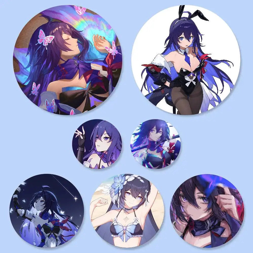 Seele Animated Game Honkai Star Rail Badge Tinplate Meme Round Brooch For Hat Bag Creative Lapel Jewelry Accessories Gifts