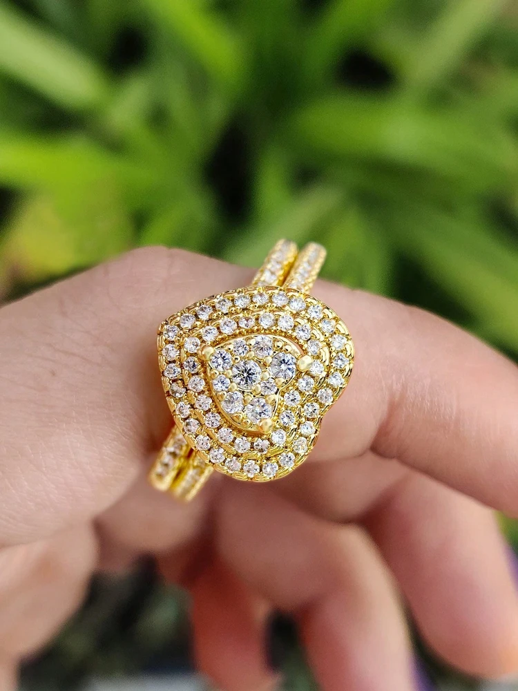 925 Sterling Silver Simplicity Fashionable Love Heart Zircon Ring For Women Engagement Wedding Luxury High Quality Fine Jewelry