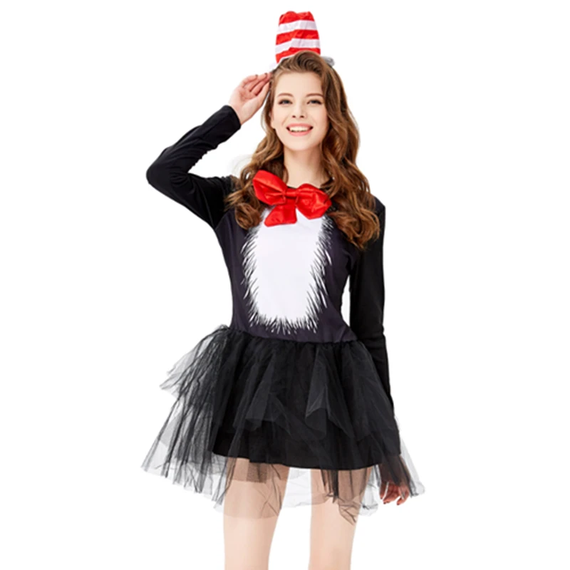 

Halloween Masquerade Circus Clown Magician Cosplay Costume Christmas Animal Cute Penguin Fantasia Dress