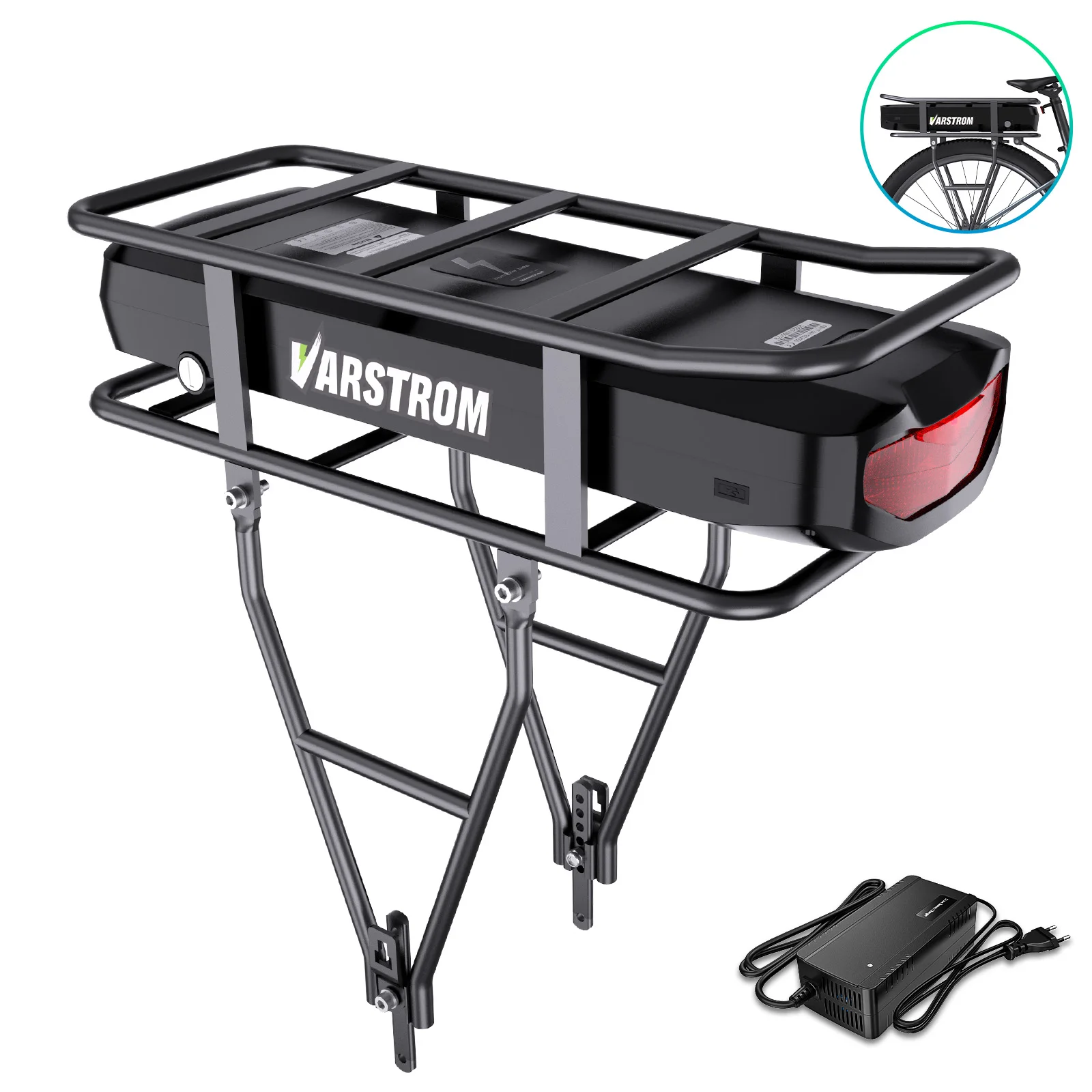 

Батарея для электрического велосипеда, 52 В, 48 В, 36 В, 20,8 Ач, 18,2 Ач, задняя стойка для электронного велосипеда, городская полка, литиевый аккумулятор для велосипеда для Bafang tsdz2b