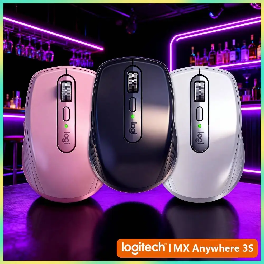 Wireless MX Anywhere 3S - 8K DPI, Hyper-Scroll, Anti-Slip, Great for Camera Boutique & Daily Opening Task