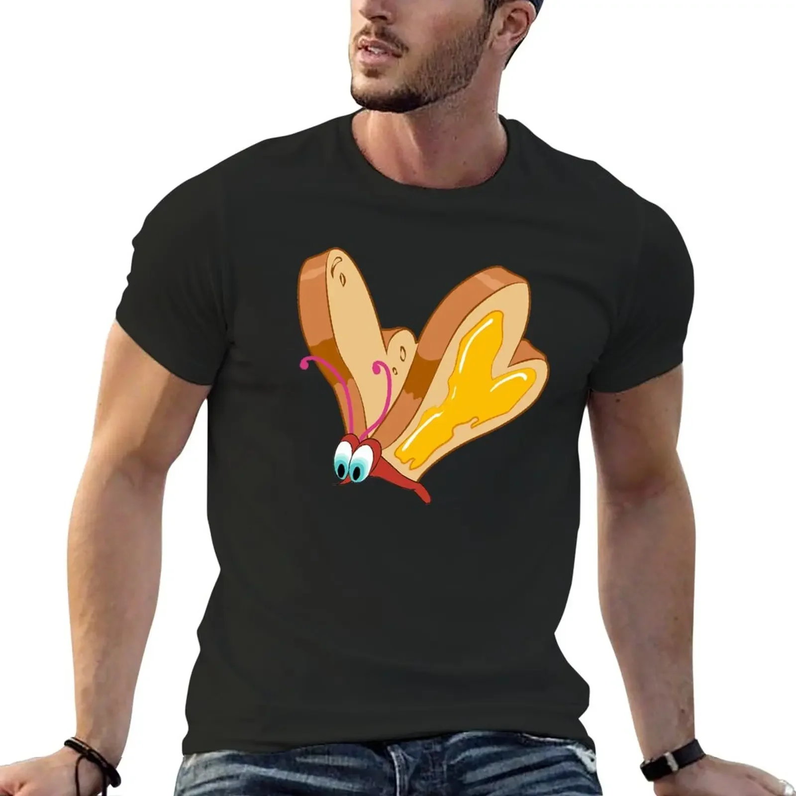 Bread and Butterfly T-Shirt cute tops oversizeds blanks clothes for men