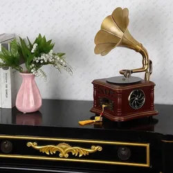 Factory Price Portable Version Gramophone Retro Style Subwoofer Speaker Bluetooth Phonograph Record Player