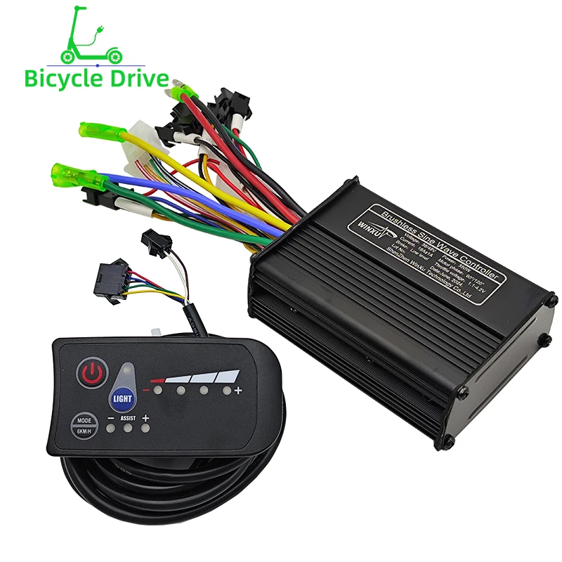

36V 48V 500W 25A Sine Wave Brushless Motor Driver Controller S810 810 LED Display Panel Set for Electric Bicycle Scooter Repair