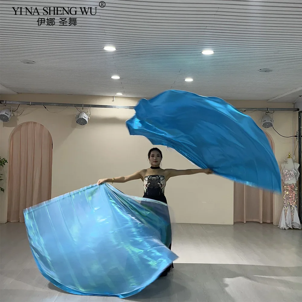 طبقة مزدوجة العلم الرقص الشرقي الدعائم الرقص الكنيسة أزياء مسرحية 190x140 سنتيمتر الثناء العلم متعدد الألوان مع عصا تلسكوبية