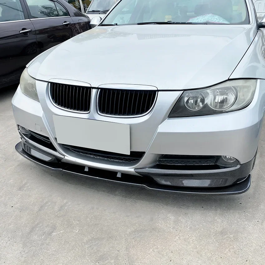 Front Bumper Spoiler Lip Lower Body Kit Diffuser Splitter Tuning Guard For BMW 3 Series E90 E91 320i 330i 2005-2008