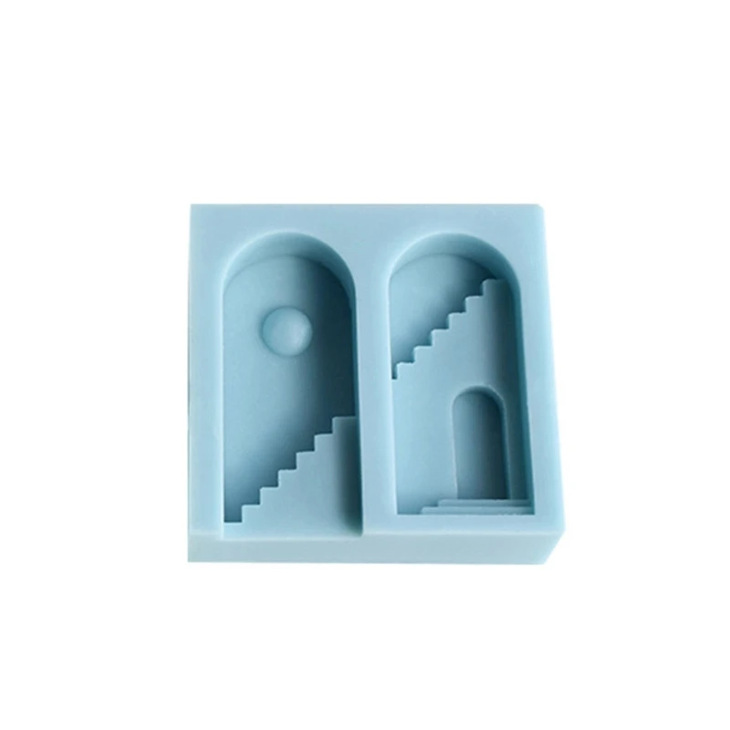 Geometric Soap Molds Scented Candle Mold Arch Ladder Shape Silicone Craft Moulds  drop ship