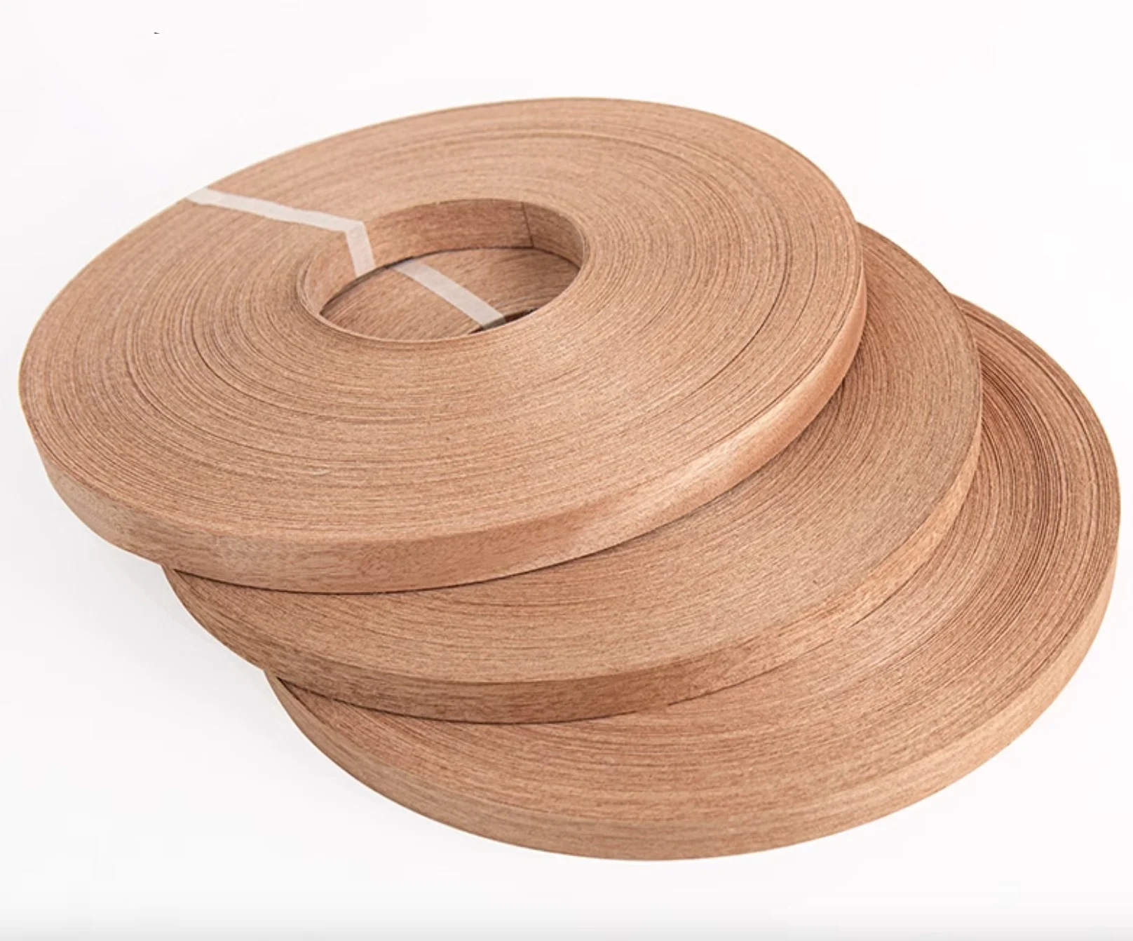 20meter/roller Width:20mm Thickness:0.5mm Natural Red Walnut Solid Wood Edge Banding Wood Veneer Roller