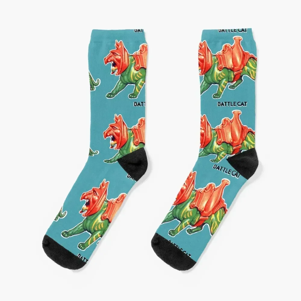 Vintage Style BATTLE CAT - Masters of the Universe Retro Toy Card Art Socks christmass gift gym shoes Socks For Girls Men's