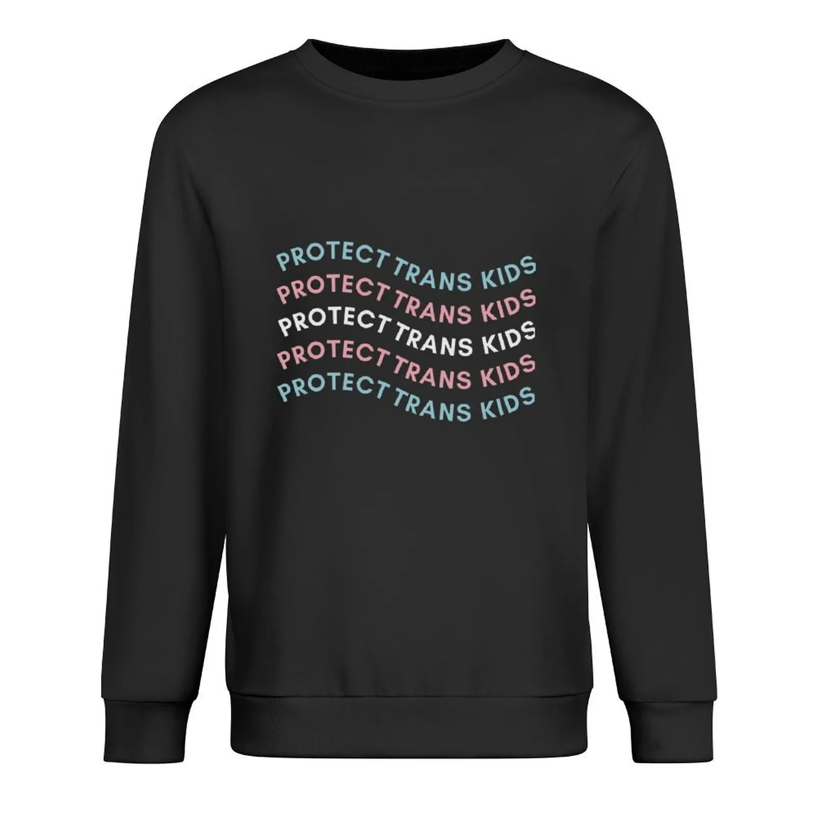 

Protect Trans Kids, Transgender LGBT Pride Logo Pullover clothes for men autumn japanese style sweatshirts men