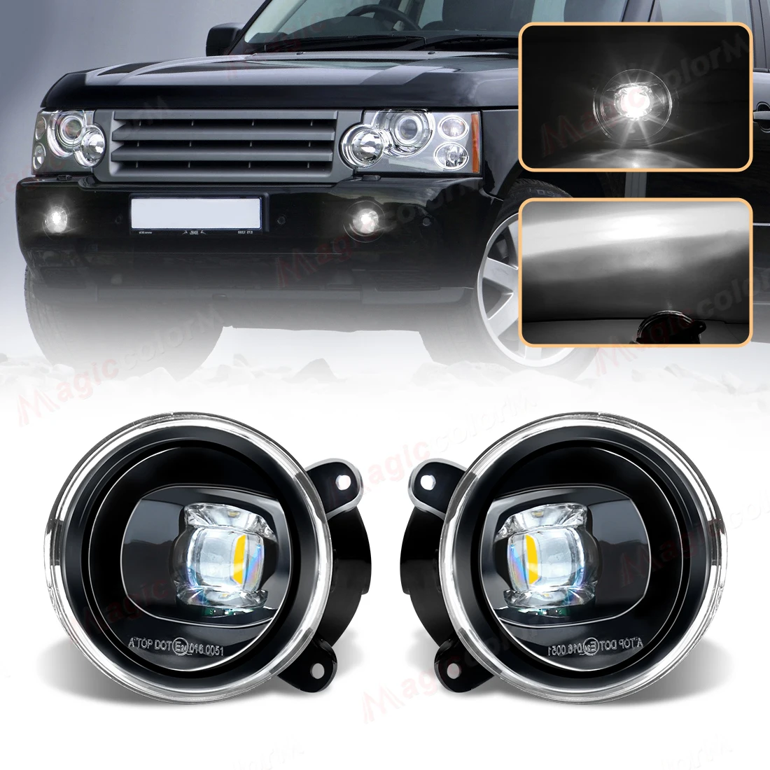 Światła przeciwmgielne LED 12V 15W do Land Rover
