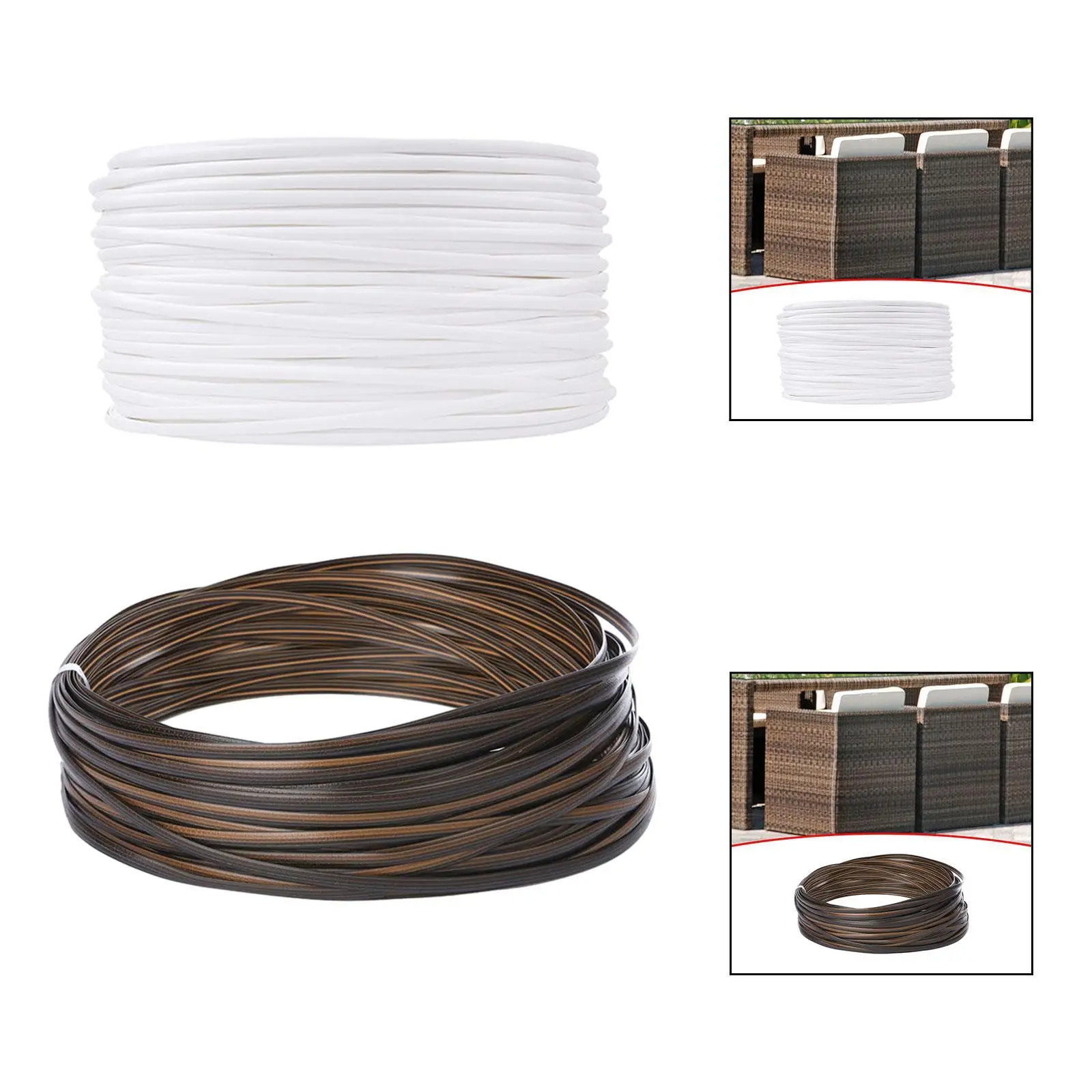 120 ft Wicker Repair Kit DIY Crafting Decoration Multipurpose Basket Weaving Kit for Chair Coffee Table Sofa Furniture recliner