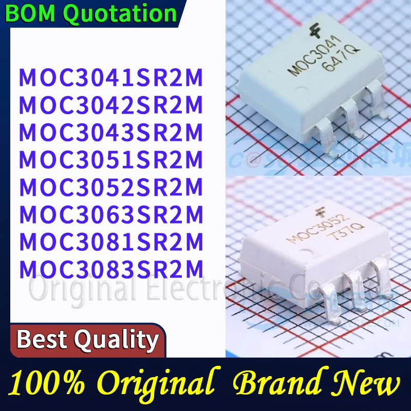 

5 шт./лот MOC3041SR2M MOC3042SR2M MOC3043SR2M MOC3051SR2M MOC3052SR2M MOC3063SR2M MOC3081SR2M MOC3083SR2M