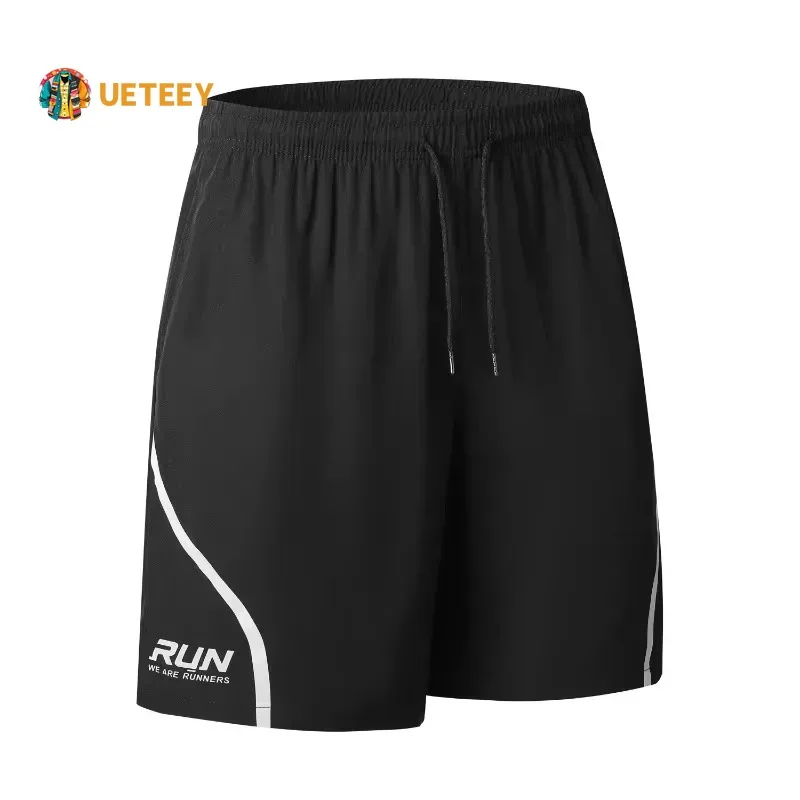 

Muscle Fit Training Shorts Men Quick Dry Breathable Running Shorts with Reflective Stripe Basketball Fitness Workout Shorts Man