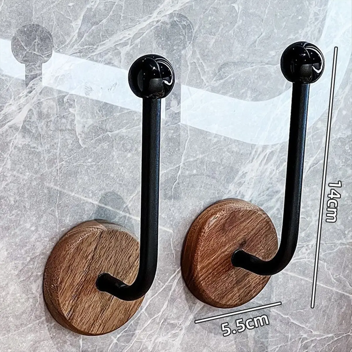 

Carefree — современные клейкие держатели для штор без сверла с деревянной основой, настенные подхваты для штор, деревенский и минималистичный стиль