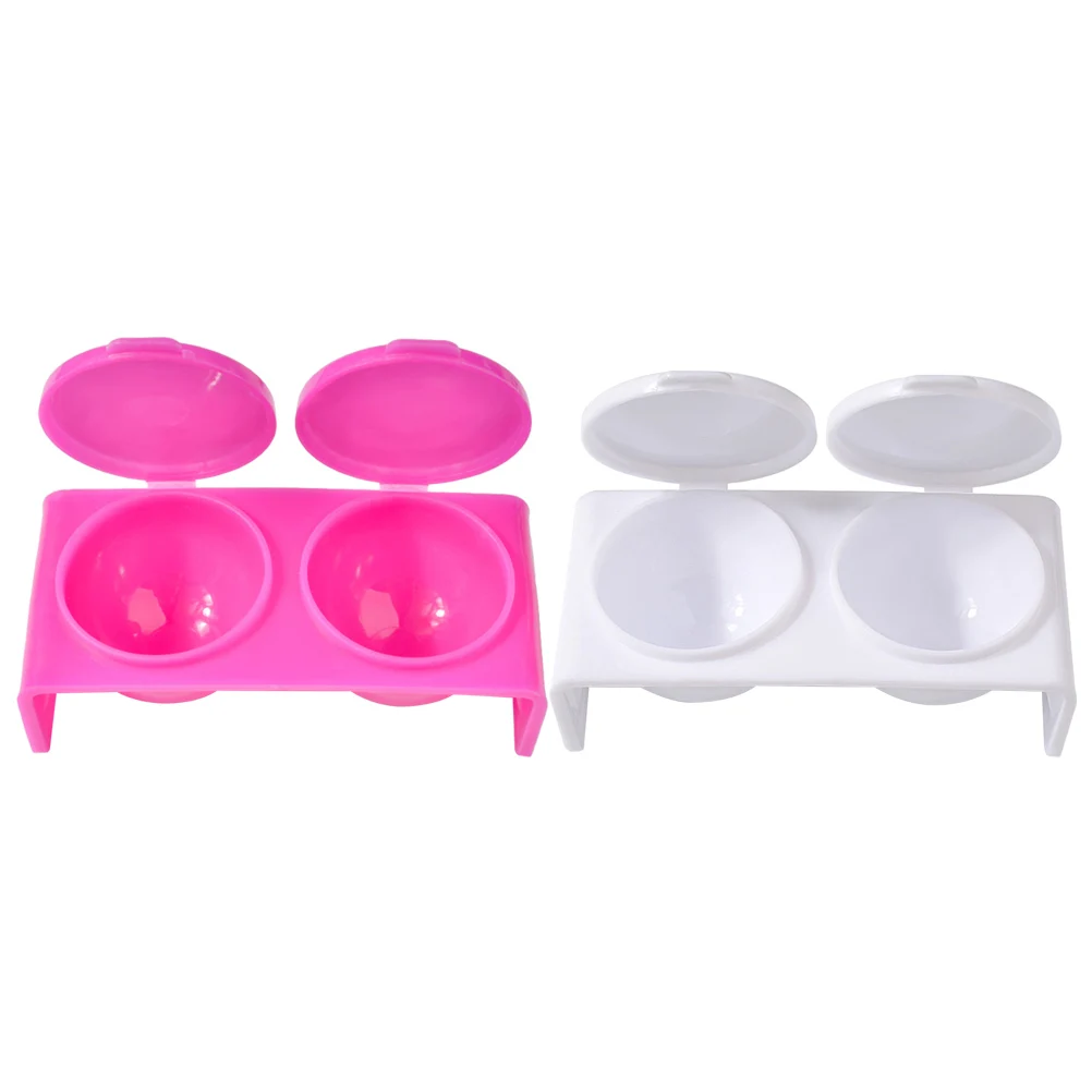 

10 шт., хрустальная жидкая чашка, маникюрные инструменты с двойным отверстием, легкие ногти, профессиональный практичный подарок для домашнего использования