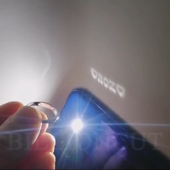 

Персонализированное кольцо для пары с проекцией по индивидуальному заказу — регулируемый световой скульптурный дизайн — креативный подарок на годовщину для влюбленных