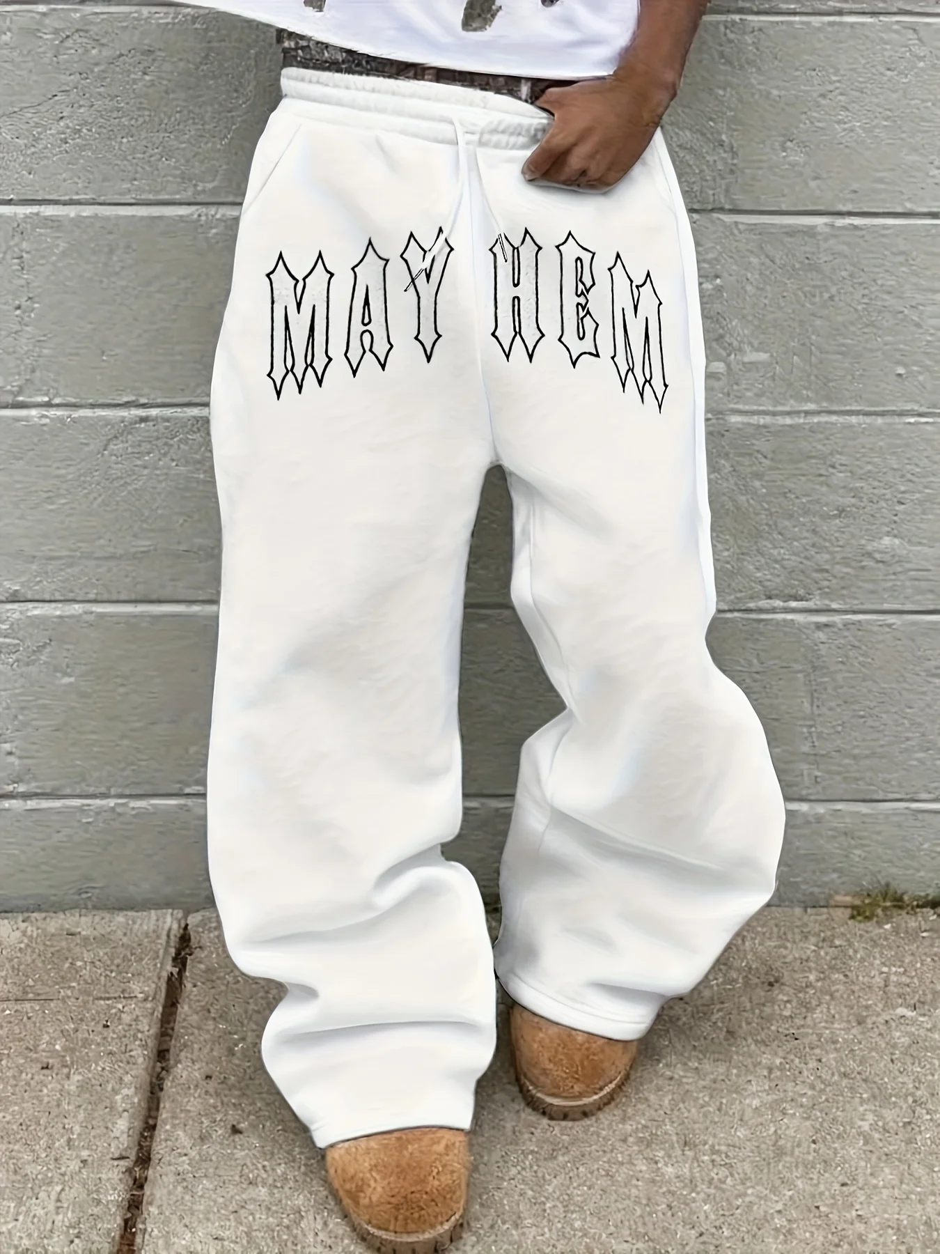 กางเกงกีฬาลำลองทรงหลวมสีทึบอเนกประสงค์สำหรับผู้ชาย กางเกงลำลองสำหรับผู้ชายสำหรับฤดูใบไม้ผลิและฤดูใบไม้ร่วง