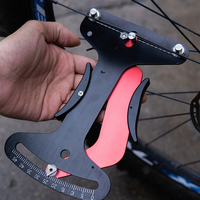 Aluminum Alloy Spoke Tension Meter Tool Bike Bicycle Repair Tools Sit Calibration Tool Mountain Bike Spoke Tensiometer Gauge