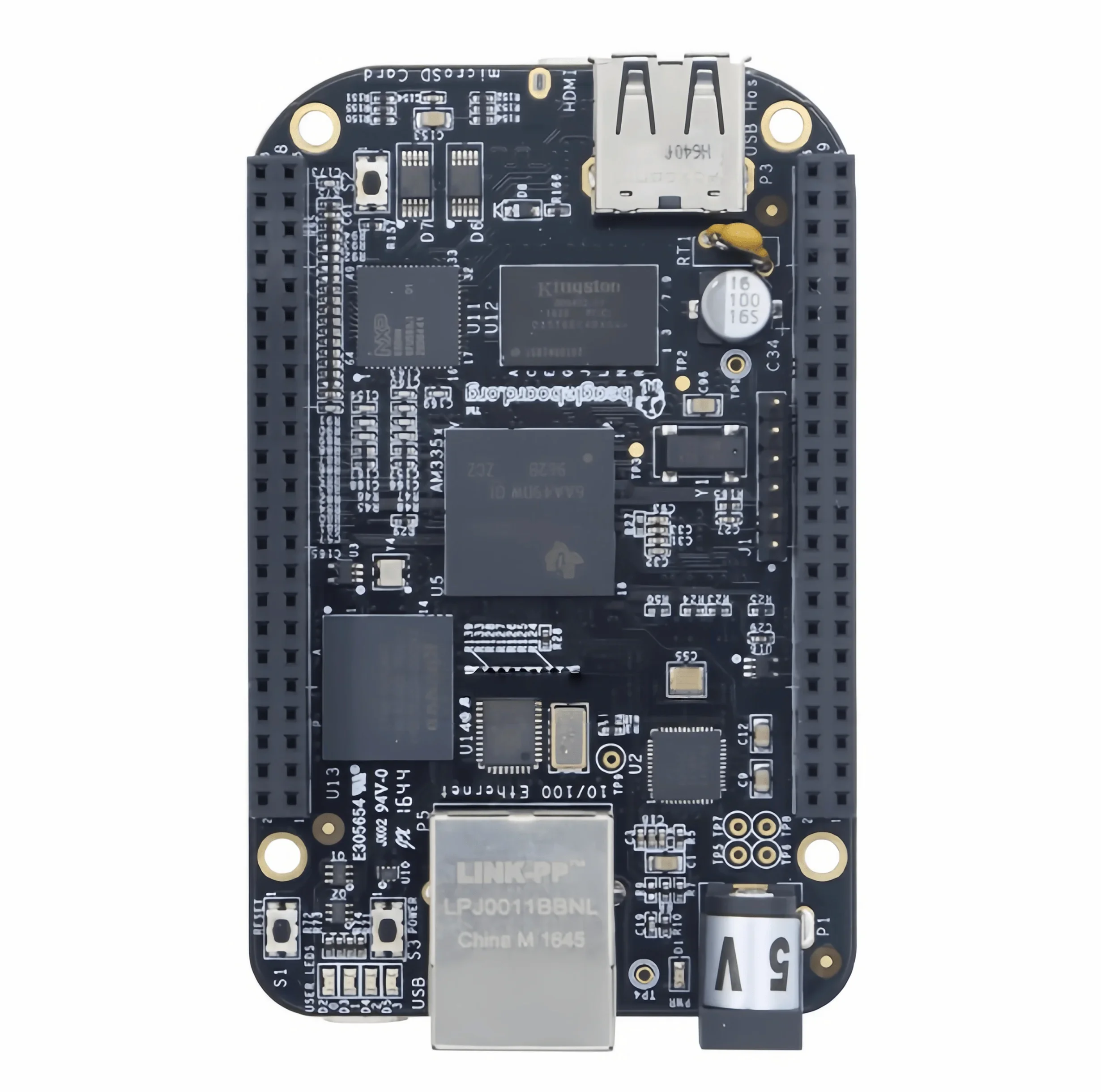 SmCpBeagleBone Black AM3358 Sitara ARM Cortex-A8 Processor 4GB Onboard EMMC Linux Single Board Computer For Embedded SBC Dev
