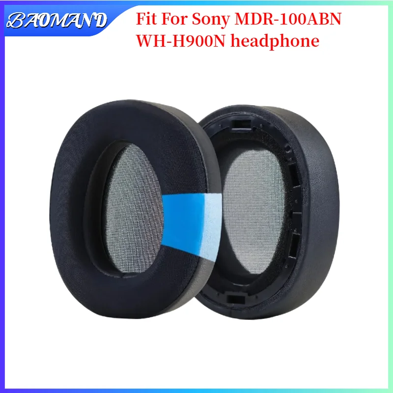 

BAOMAND For Sony MDR-100ABN WH-H900N Headset Headphones Leather Sleeve Earphone Earmuff Replacement Earpads