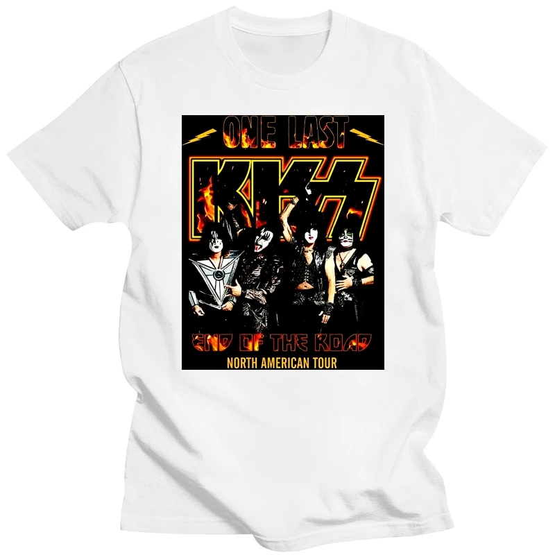 Limited Kiss Band Rock End of The Road North American Tour 2020 T shirt Black