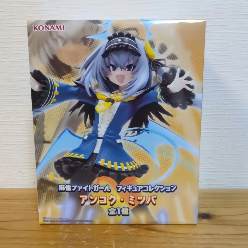 

Original Konami Mahjong Fight Girl Anime Doubliel & Ankoku Mitsuba Konami Prize Collection Action Figurine Toys Pvc Model