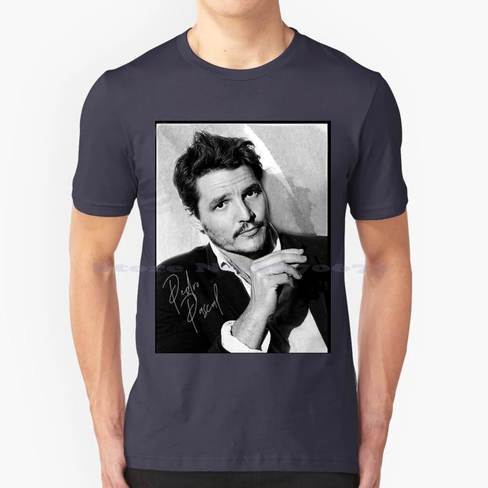 Pedro Pascal-Bw Iii T Shirt 100% Cotton Tee Pedro Pascal Black White Frame