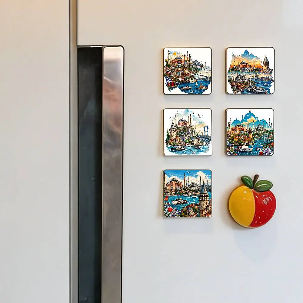 Funny ISTANBUL Refrigerator Magnet Personalized Creative Magnetic Stickers With Magnets