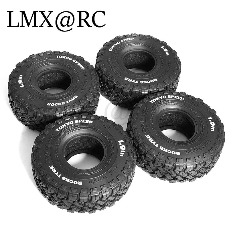 Gummireifen-Radreifen für RC Crawler Car, Axial SCX10 Pro, Capra, Traxxas, TRX4, RC4WD, MST, Redcat, 1, 10, 116 mm, 1,9 Zoll, 4 Stück