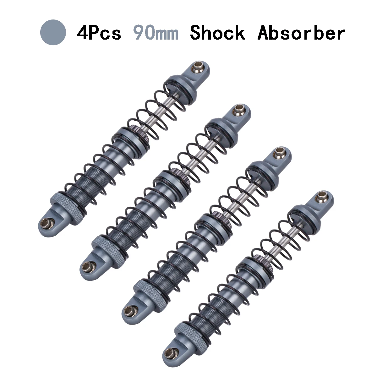4 STUKS 70mm 80mm 90mm 100mm 110mm 120mm Verstelbare Schokdemper Olie Demper Voor 1/10 RC Crawler Auto TRX4 Axiale SCX10 AXI03007 D90