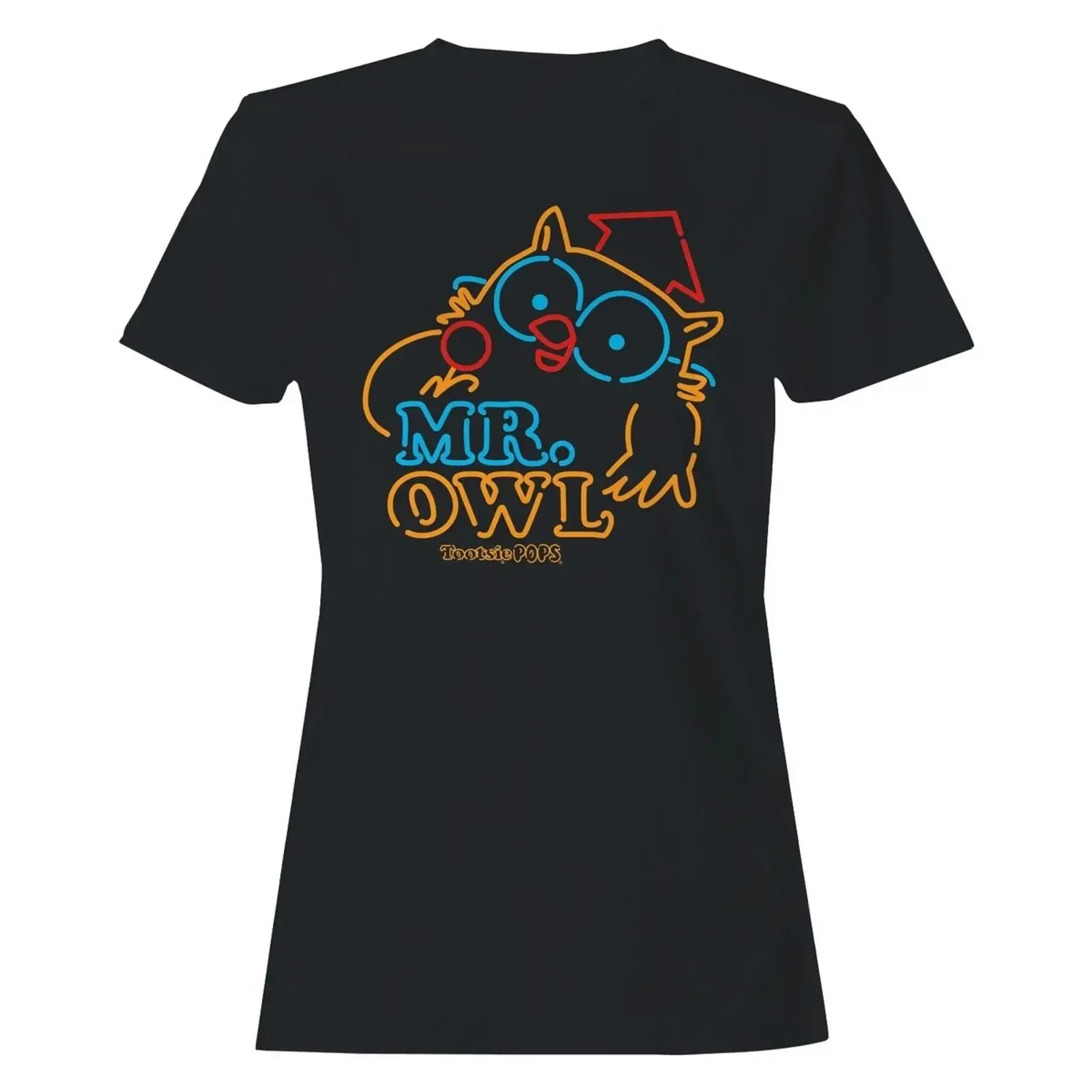 Camiseta Oficialmente Licenciada de Tootsie Roll Mr Owl Snack para Mujer, Estilo Vintage, Lavada, Cómoda, Transpirable y Elástica, Ropa de Diseñador