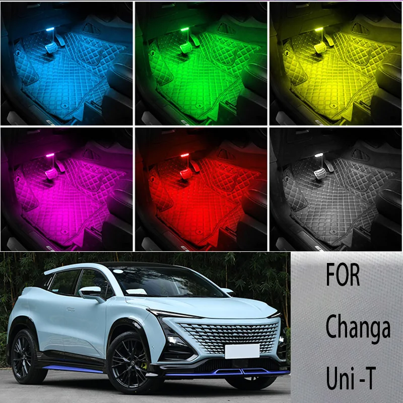 

FOR Changa-uni t LED Car Interior Ambient Foot Light Atmosphere Decorative Lamps Party decoration lights Neon strips