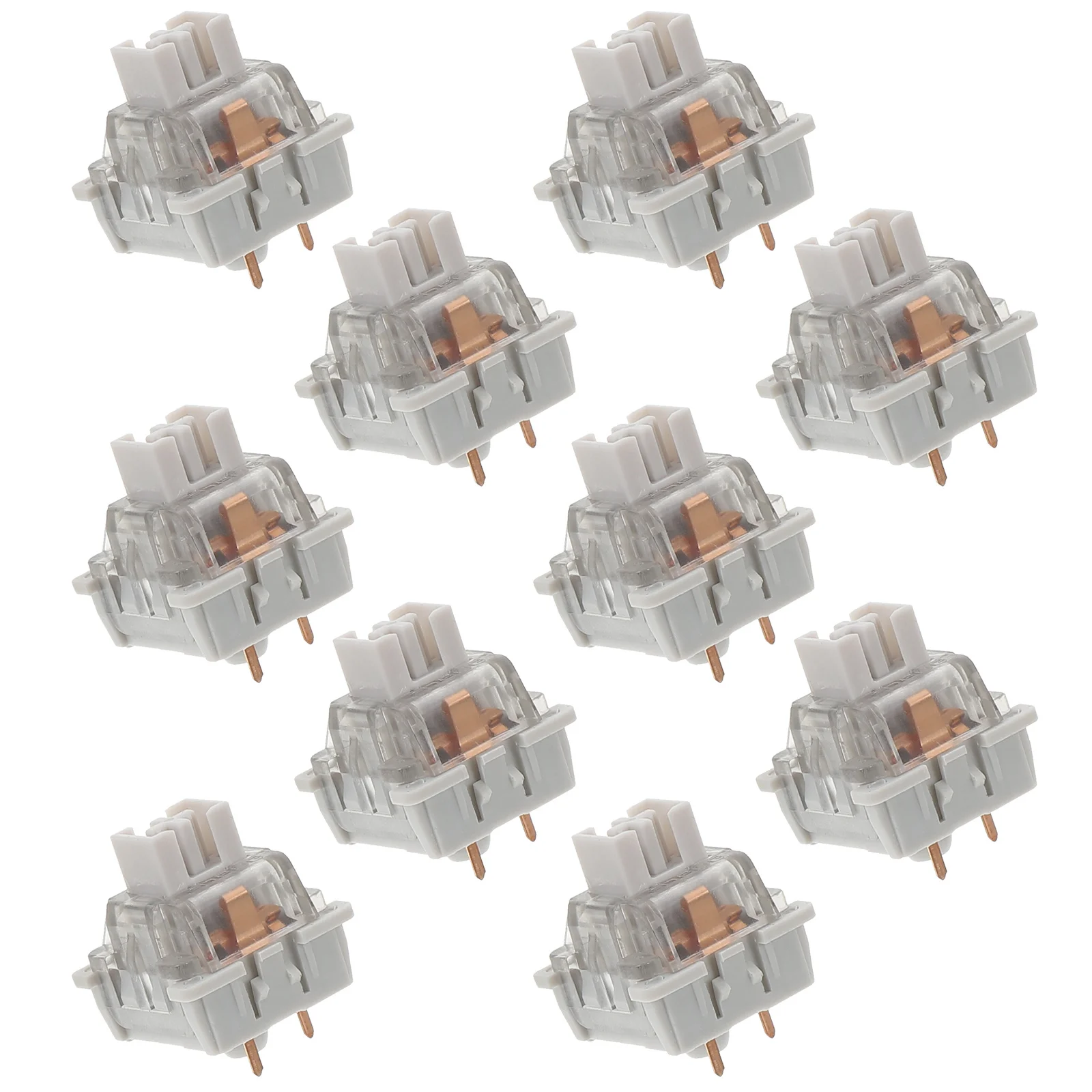 

10Pcs Keyboard Switch Linear Mechanical Sturdy Anti-Wear Design for Smooth Typing Gaming Keyboard Replacement Part