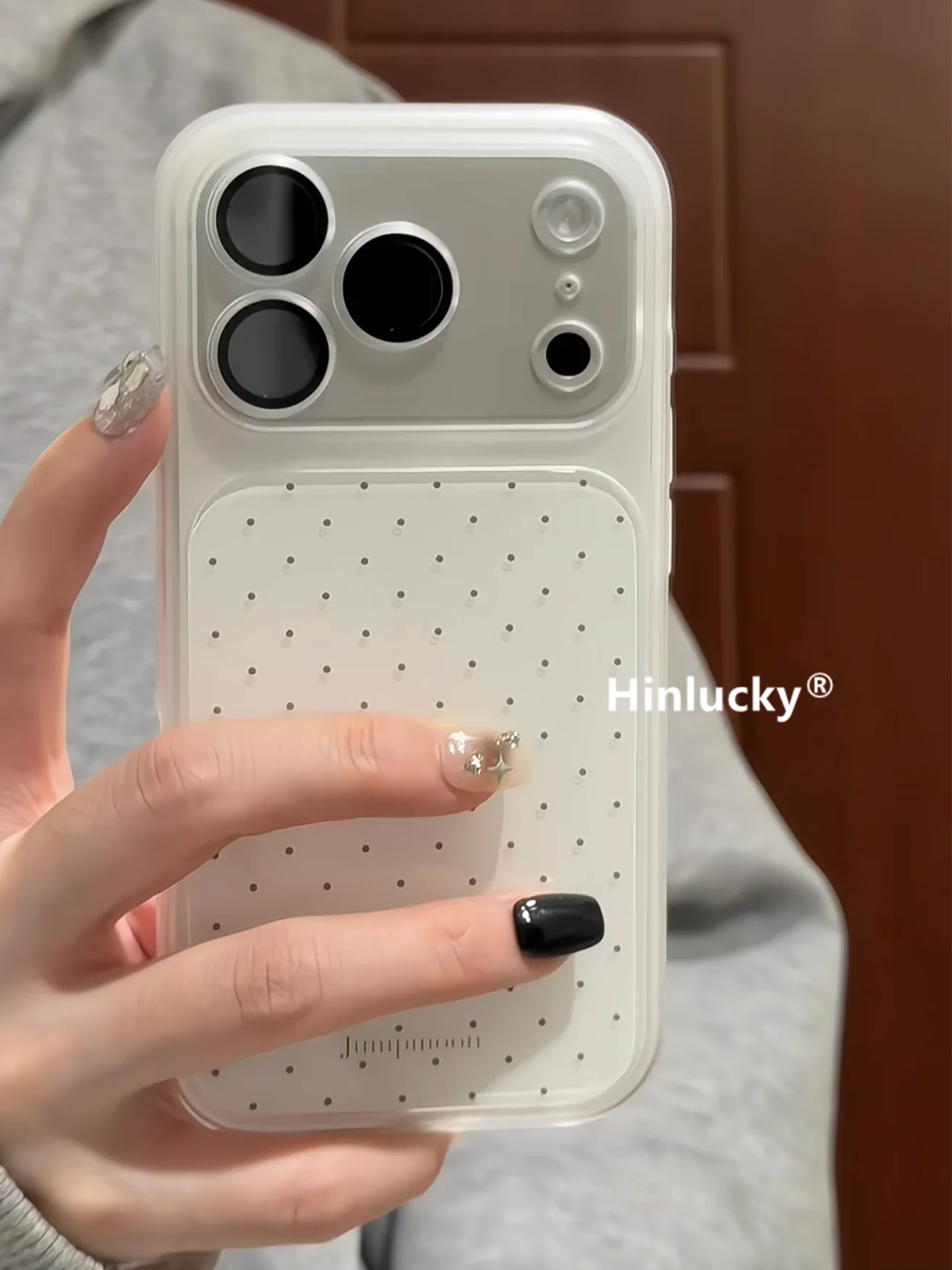 Funda de Teléfono Mate con Diseño de Puntos Estilo Coreano Y2K para iPhone 16 E 15 14 13 12 11 Pro XS Max 7 8 Plus MINI Y2K Kawaii