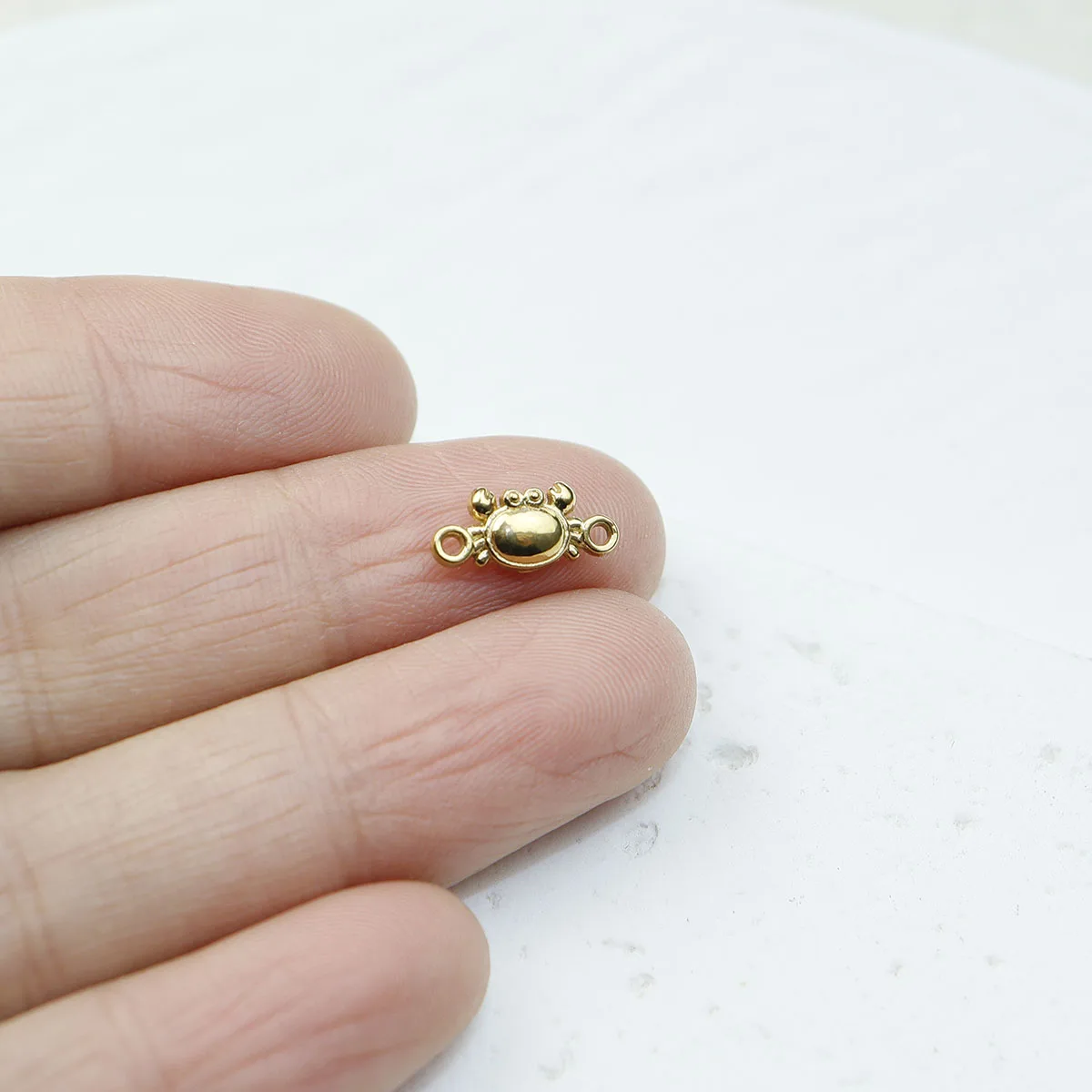 10pcs Stainless Steel Fashion Jewelry Accessory Sea Motif Connector Charms DIY Handcraft Vacuum Plate Waterproof Antiallergic view 3